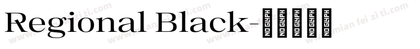 Regional Black字体转换